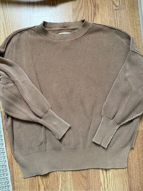 Aerie 100% Cotton Oversized Crew Sweater